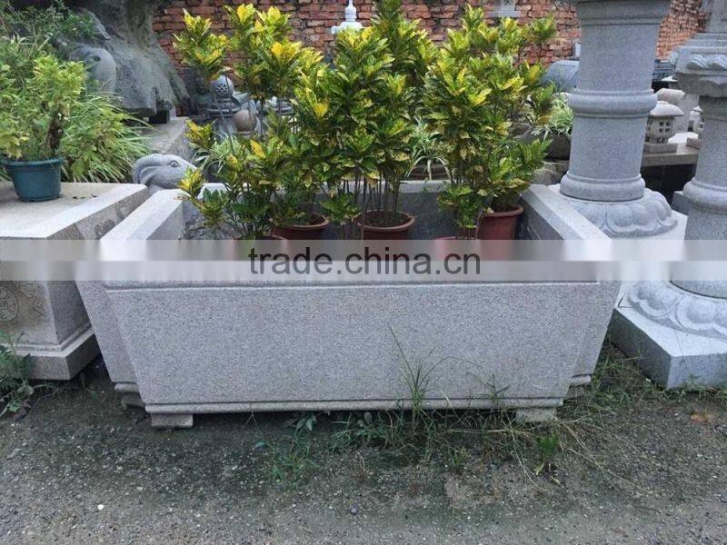 stone carving flower pot