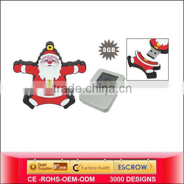 2014 Hot Sale Promotional Christmas Gift Usb flash drive