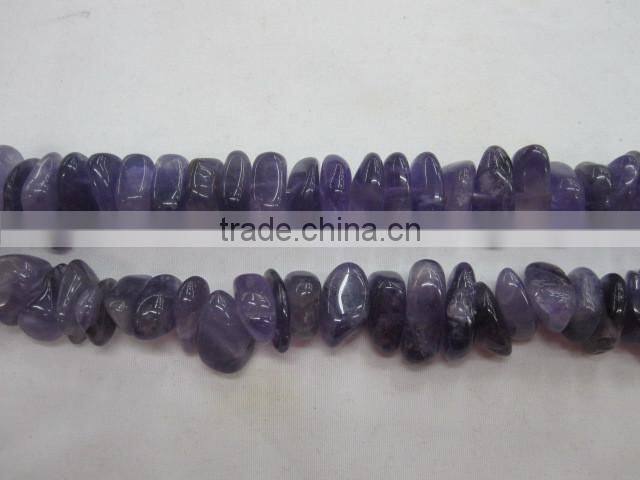 side drill rough amethyst strand for sale