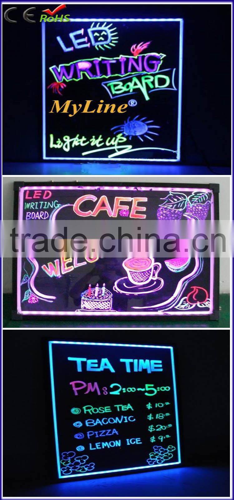 Wholesale high quality indoor advertising LED Writing Board
