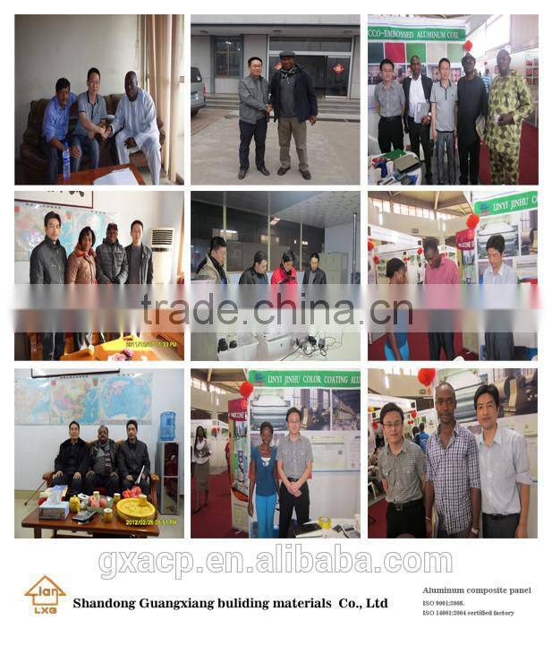 4mm two sides with colors broken core PE aluminum composite panel partitional and door panel