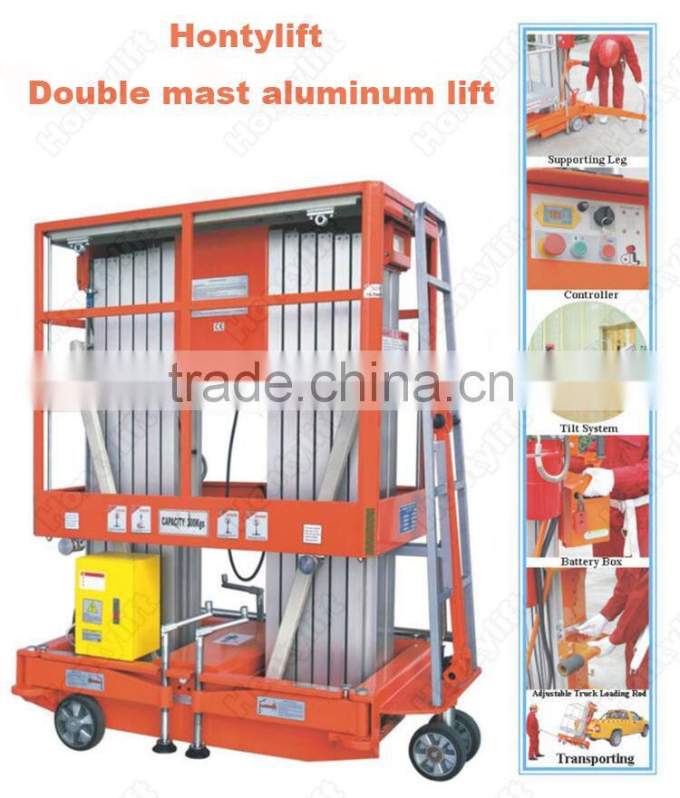 double aluminum electric platform lift electric motorcycle lift table