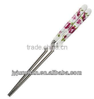 Chopsticks with printing / High quality Korea Stainless chopstick/ OEM chopsticks