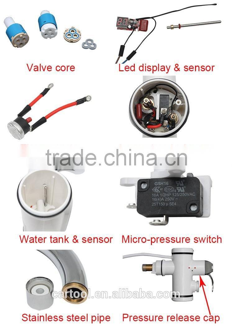 Electric instant heating water faucet for shower