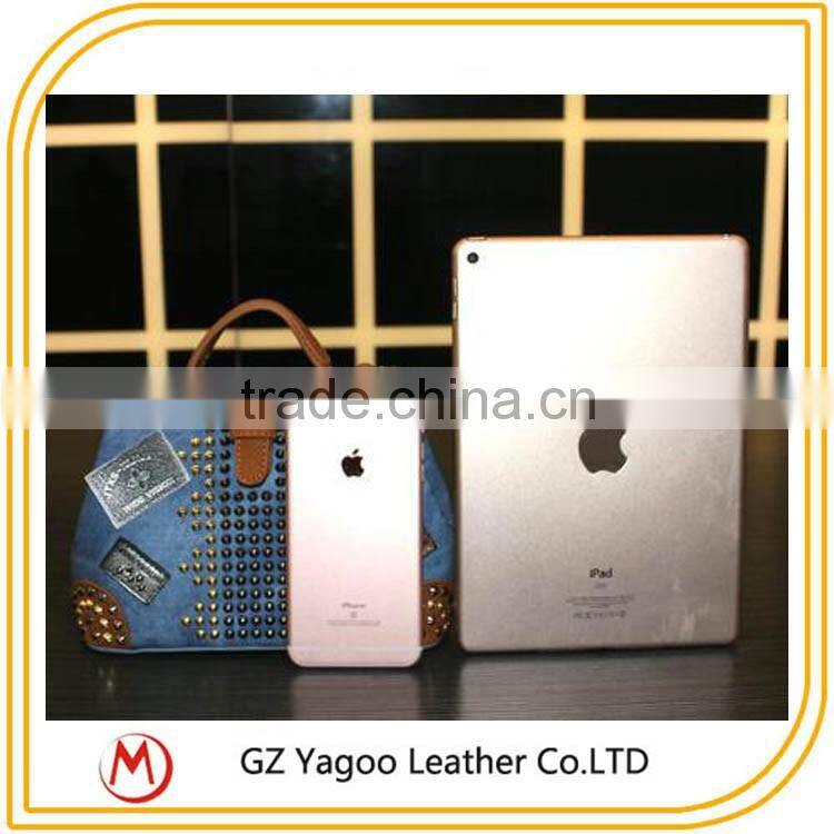 2016 latest leather shoulder messenger bag korean hangbag with leather badge