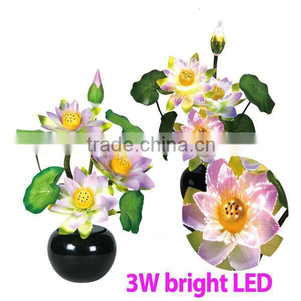 Fiber optic led lotus flower light Wedding Decor Artificial Led Lamp
