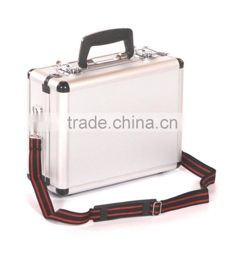 Crystal aluminium hard camera photography flight carry case storage box silver