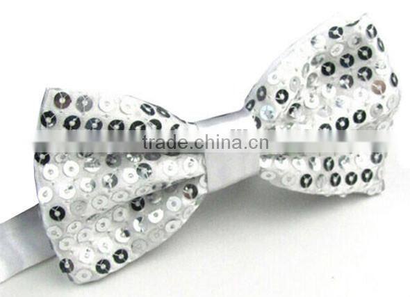 Shiny sequin bow tie