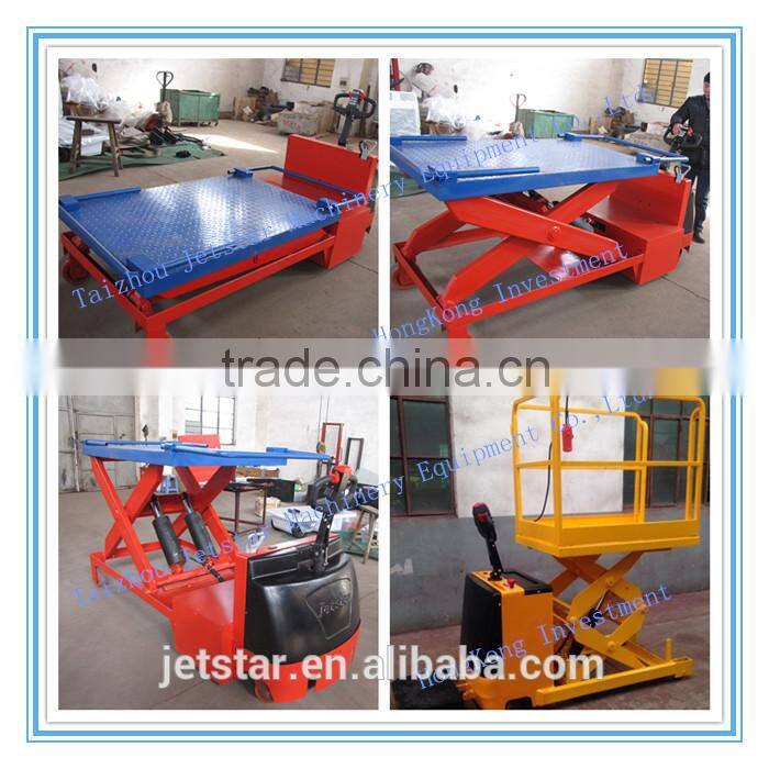 Jetstar small Electric material handing lift table forklift