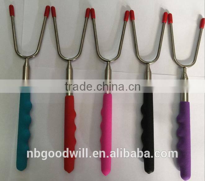 Stainless steel barbecue fork ,Telescopic barbecue fork ,BBQ fork ,
