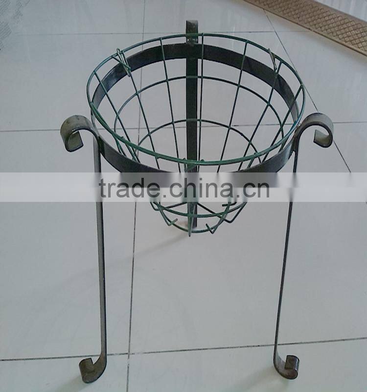 Black Metal Home Garden Decor Flower Pot