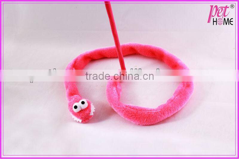 2013 soft and funny cat teaser toy with plastic stick