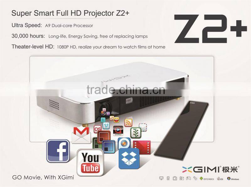 hot heat sells in! China best blue HD 3D 2205P Smart LED Multi-Media Projector Multi-Media wifi Anorid 4.2 Projector