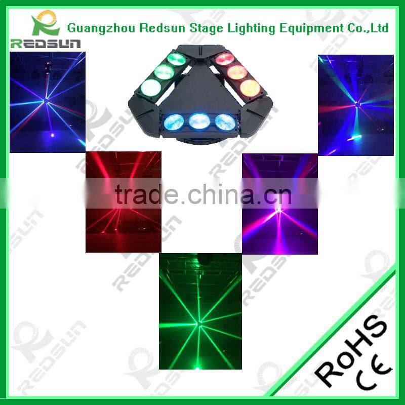 LED 3*3 spider light 8pcs*10w RGBW 4IN1profesional stage /party/club/party/christmas/house concert dj moving head spider light