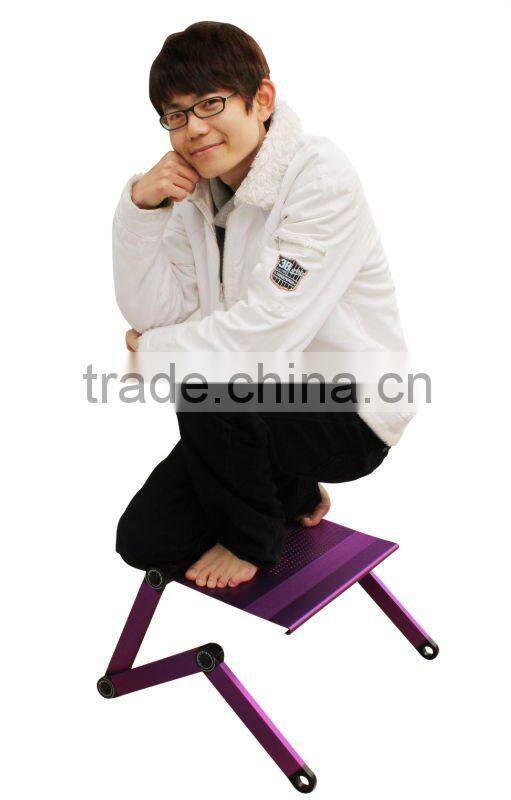 Angle Adjustable Foldable Laptop Notebook Desk Table Fans Stand Portable Bed Tray