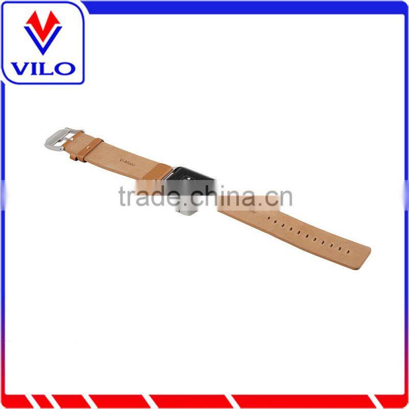 Genuine Leather Watch Strap Adjustbable Wrist Watch Band for Fitbit Blaze