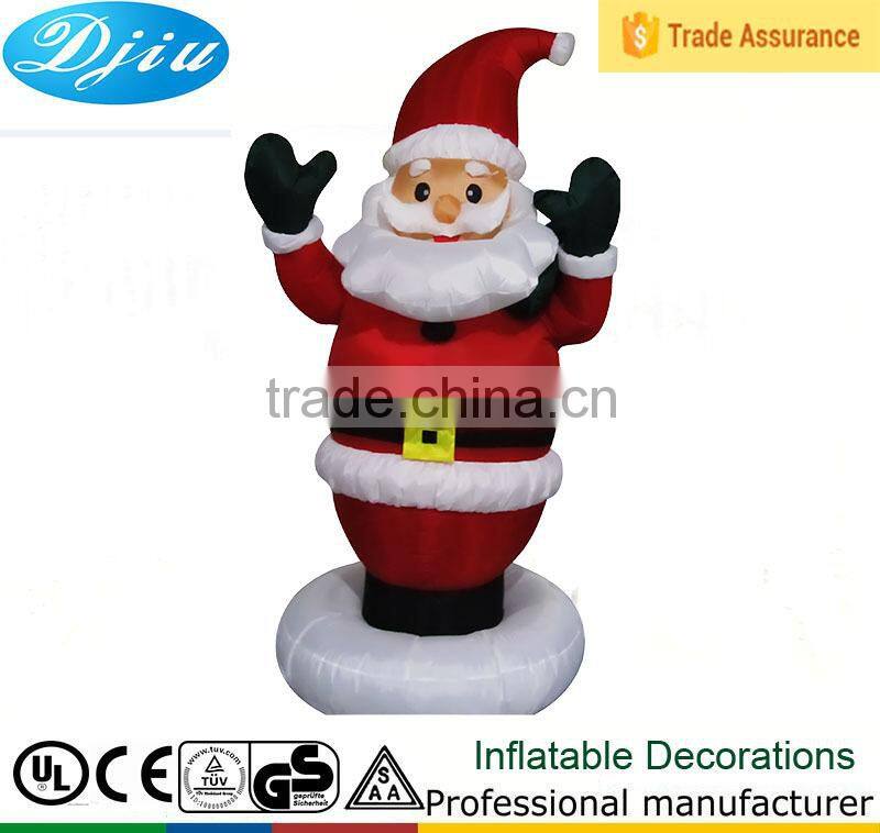 DJ-153 5ft standing disc black hands santa claus outdoor inflatable christmas decoration
