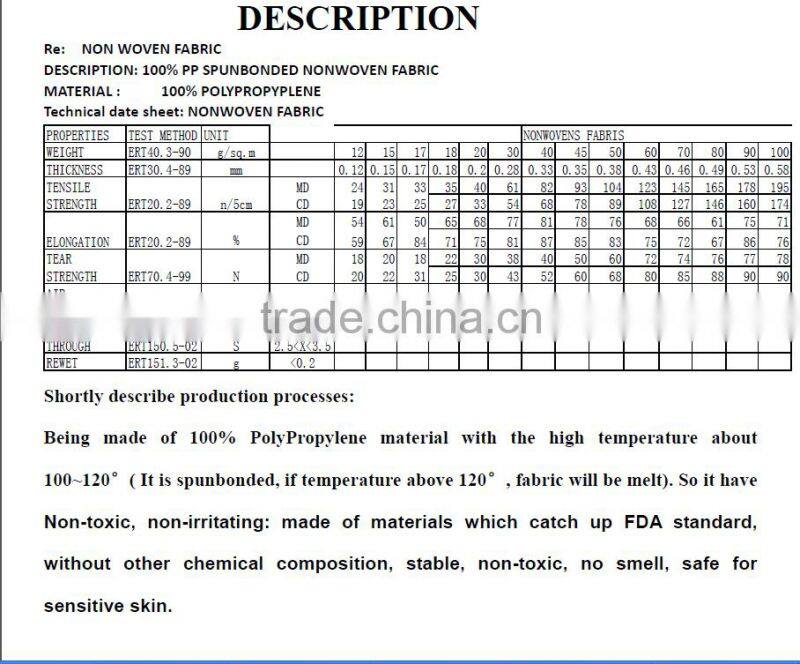 Disposable Wedding Table Cloth, Nonwoven Fabric PP Table Cloth