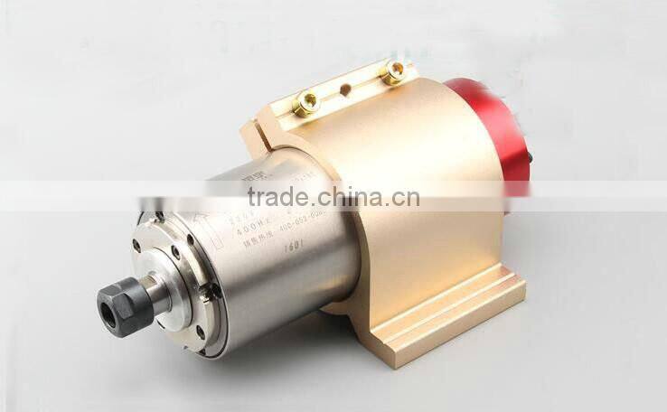 80mm 220v 1.5Nm 1.5kw ER16 24000rpm cnc air coold spindle motor with clamp