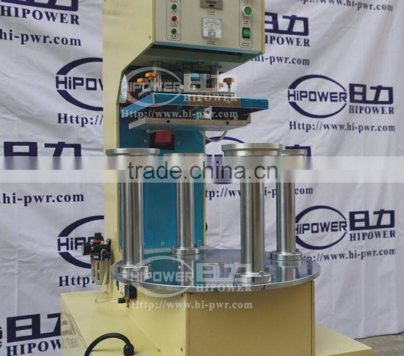 Auto turntable high frequency cylinder bottom welding machine