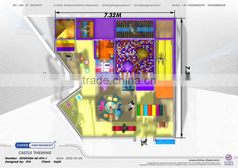 Cheer Amusement castle themed soft play area