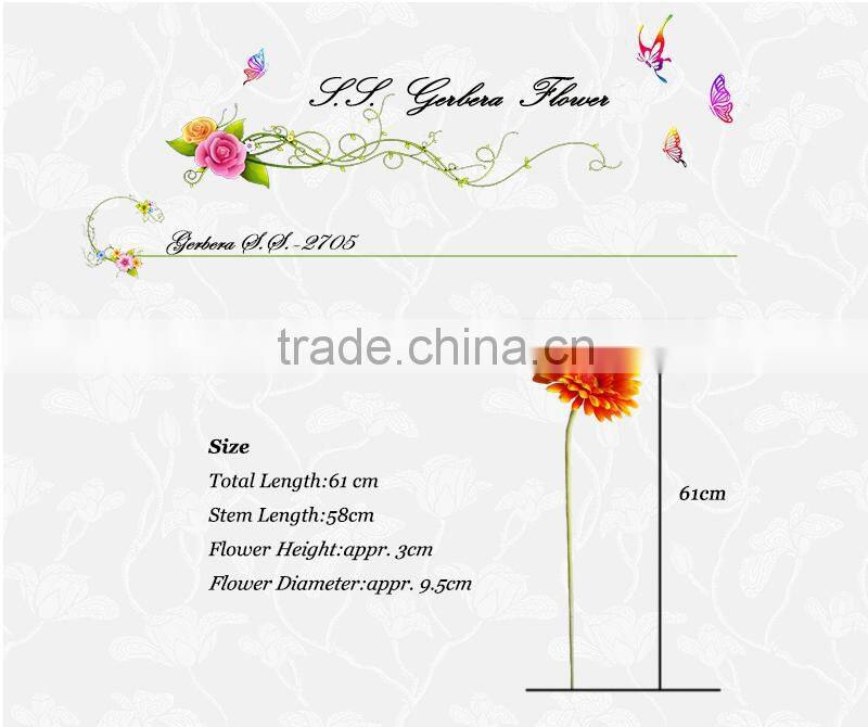 Factory price cheap silk gerbera daisy flowers