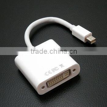 Mini DisplayPort Male to DVI/Dual Link Female Adapter cable 6in with high speed