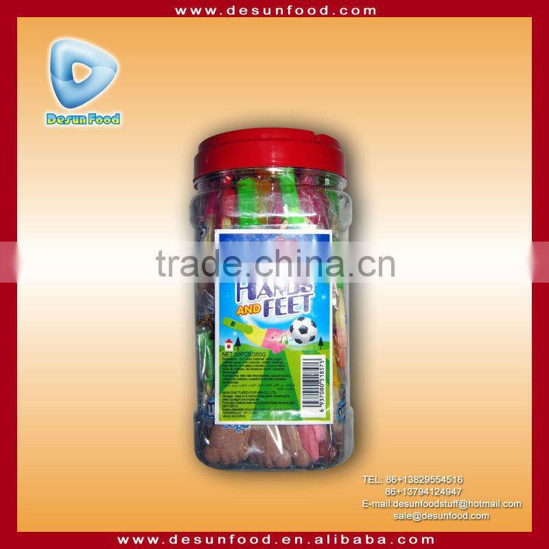 Hand and Feet shape milk pressed candy