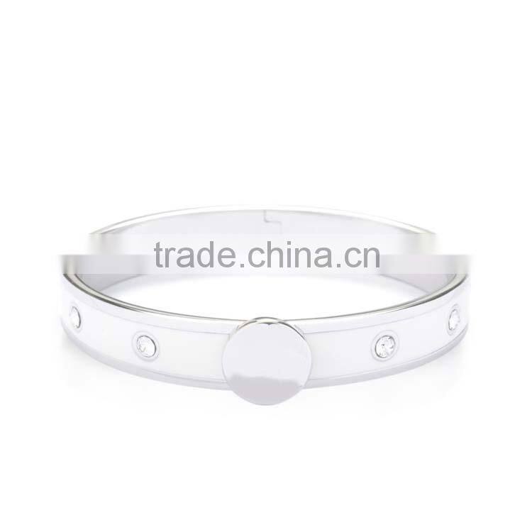 Fashion bamboo crystal gold bangles designs