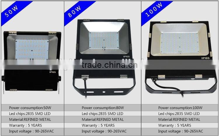High quality waterproof warm white SMD LED Flood light 50 watt