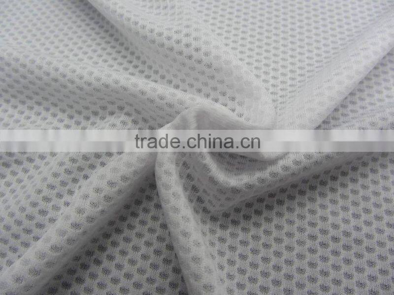 100% polyester mesh net jacquard fashion dress sportswear interlock fabric