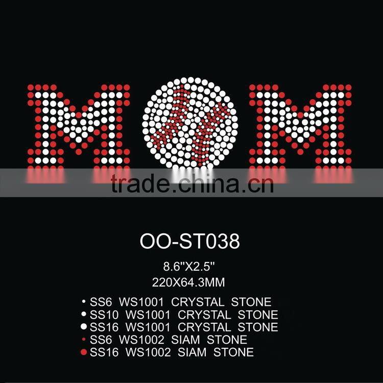 Popular In USA Baseball Mom Design Adhesive Stickers