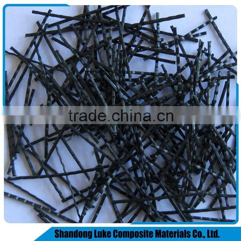 plastic fiber for cemment Curved Macro PP Fibre / PP concrete curved fiber