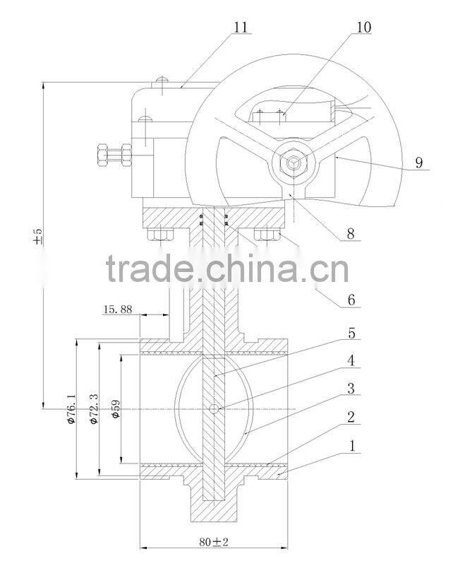 butterfly valve for fire fighting system of good quality