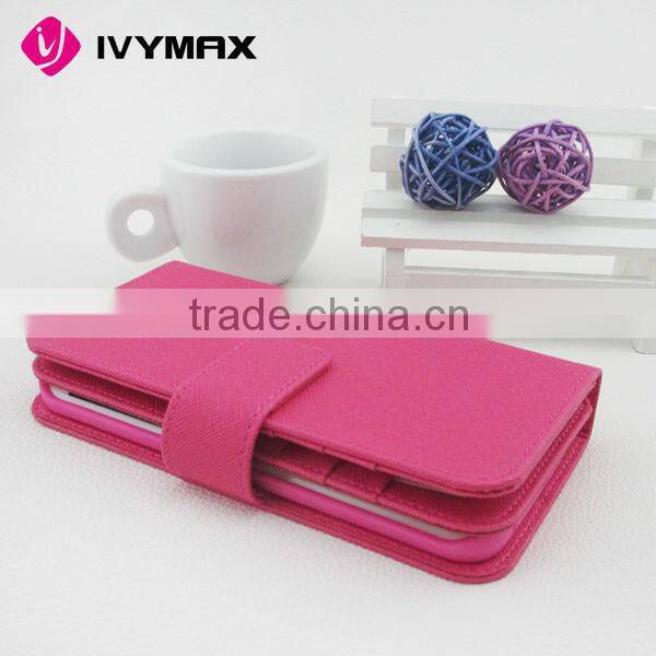 Good quality cover case for samsung galaxy s6 edge PU TPU leather wallet case