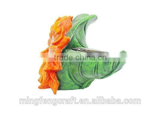 Custom 2015 solar light indoor decor resin flower