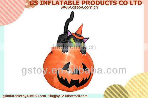PVC inflatable cat halloween decorations EN71 approved