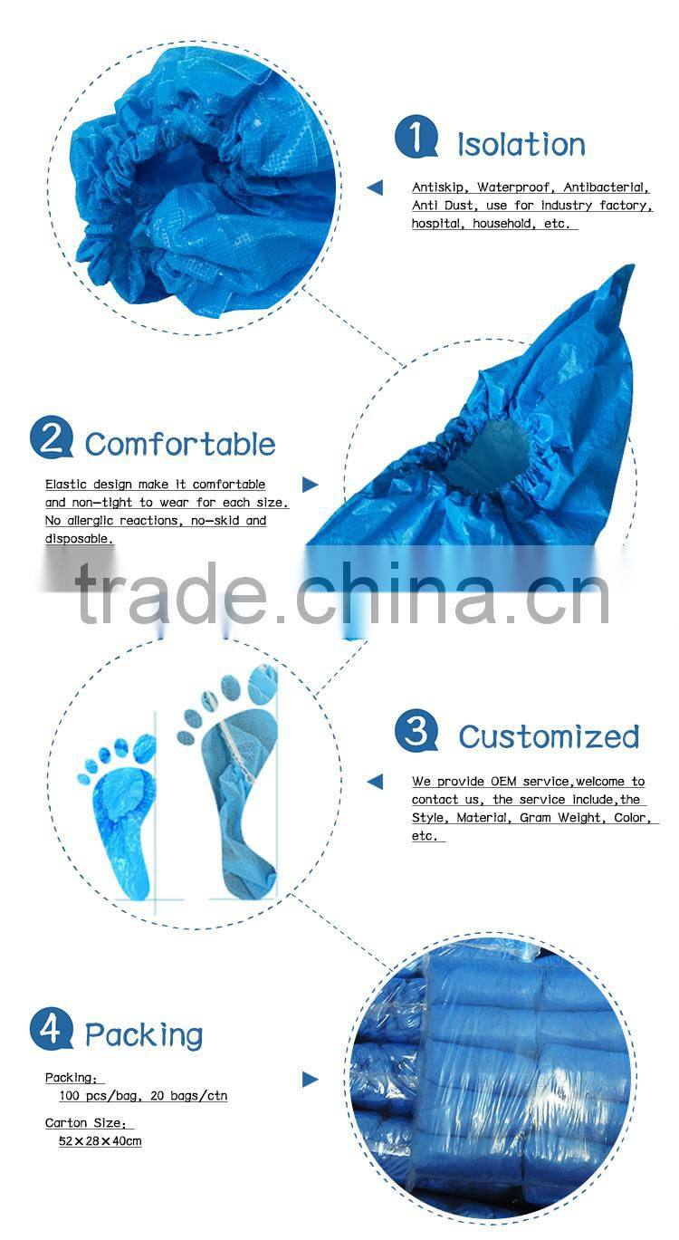 Anti Slip CPE Plastic Shoe Cover for Rain