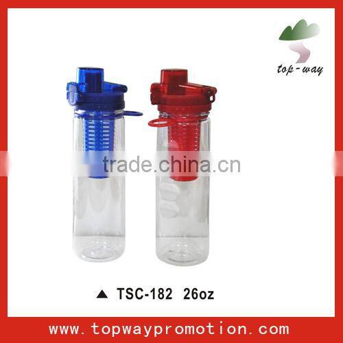 factory supply all kinds of Sports Water Bottle with Removable Fruit Infuser Basket 25 Ounce