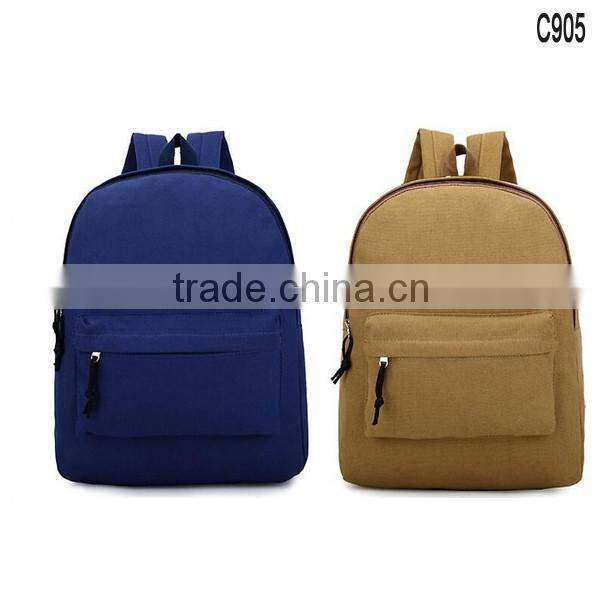 china manufacturer wholesale canvas shool backpack bag rucksack