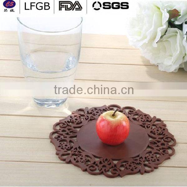 elegant good products popular silicone pot mat&silicone cup mat&anti-slip silicone baking mat