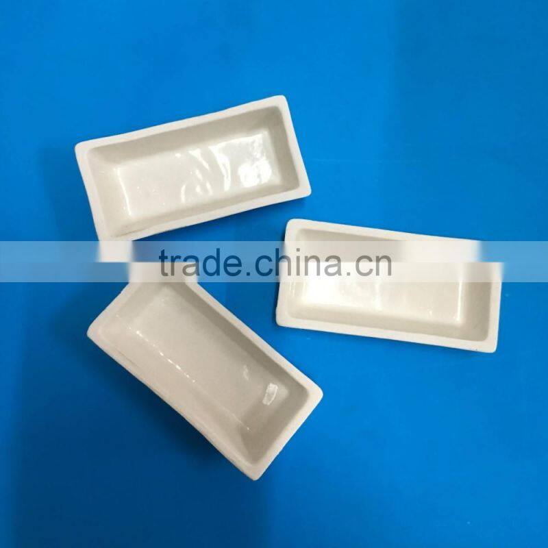 alumina ceramic boat,combustion boat ceramic cupel for sale
