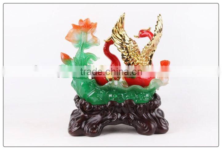 Luckly Swan , Love swan ,swan statue animal craft figurine