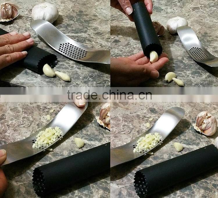 High quality food grade durable garlic press stainless steel