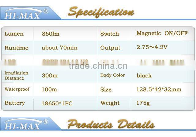 CREE XM-L2 U2 Scuba underwater photography diving video camera