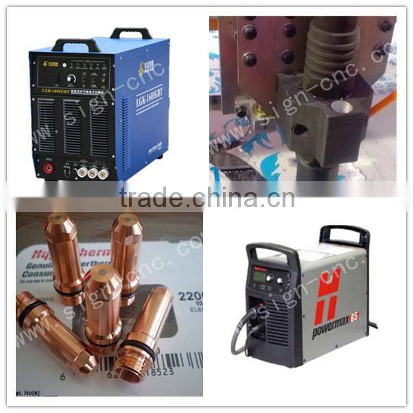 High power SIGN 1325 cnc plasma cutting machine for metal