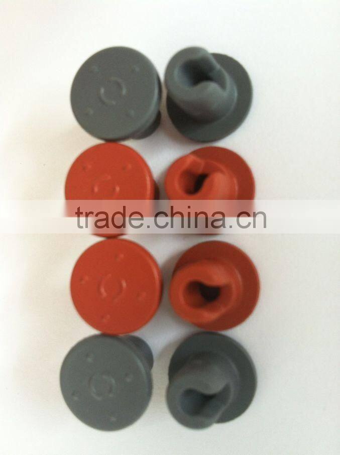 13mm butyl rubber stopper,grey and red