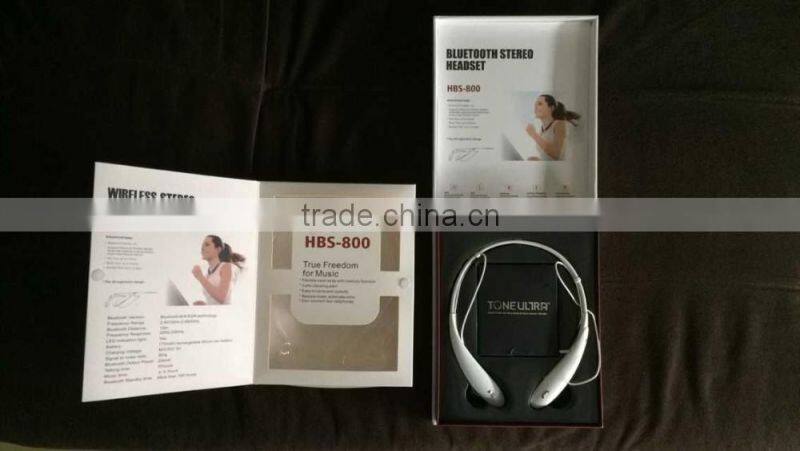 HBS 800 V4.1wireless bluetooth headphones,sport running headphone with microphone in-ear style hbs 800