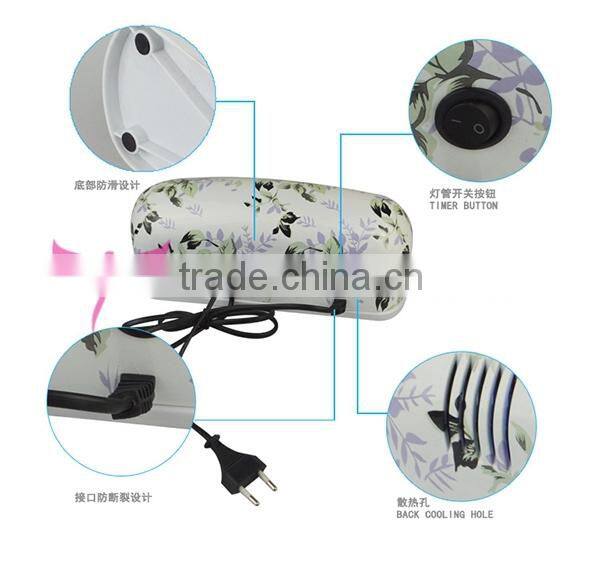 Hot small 9w nail lamp for nail gel polish,uv lamp for nails