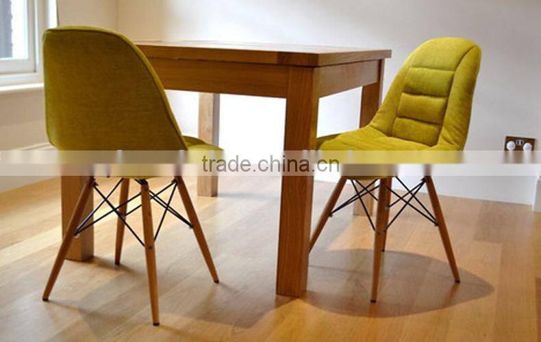 leather side chair/wood leg dining room chair